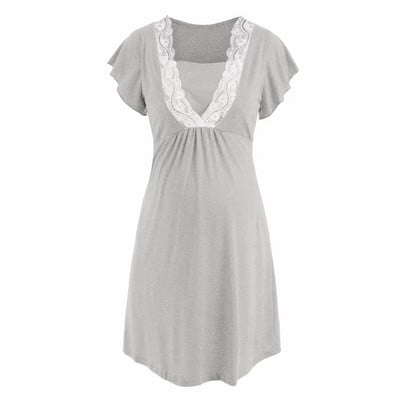 Kismama köntös kórházi hálóinghez terhes nők szoptató hálóruha pizsama csipke hálóruha Ropa Mujer Embarazada Premama öltönyök