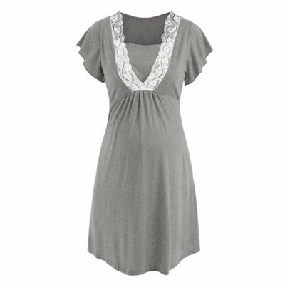 Kismama köntös kórházi hálóinghez terhes nők szoptató hálóruha pizsama csipke hálóruha Ropa Mujer Embarazada Premama öltönyök