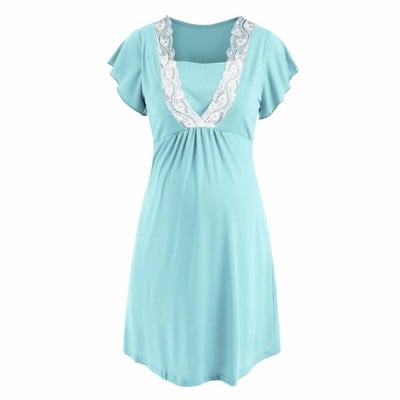 Kismama köntös kórházi hálóinghez terhes nők szoptató hálóruha pizsama csipke hálóruha Ropa Mujer Embarazada Premama öltönyök