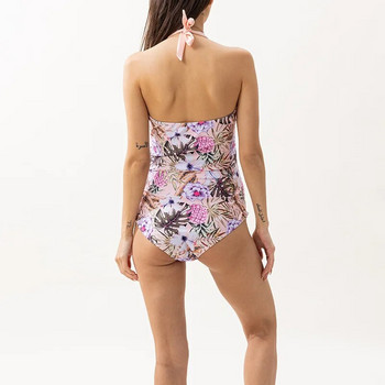 Γυναικεία ολόσωμα μαγιό Έγκυος καλοκαιρινό μαγιό εγκυμοσύνης συνονθύλευμα μαγιό Σέξι κορμάκι εξώπλατο Halter Beachwear