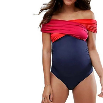 Ολόσωμη φόρμα εγκυμοσύνης Γυναικεία μαγιό Έγκυος εξώπλατα ρούχα παραλίας Ρούχα για την εγκυμοσύνη μαγιό