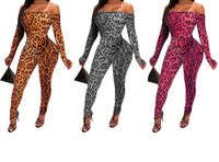 Kombinezonai naktiniame klube Nešiojami šliaužtinukai Seksualūs leopardo kombinezonai Moteriški Bodysuit Madingi šliaužtinukai