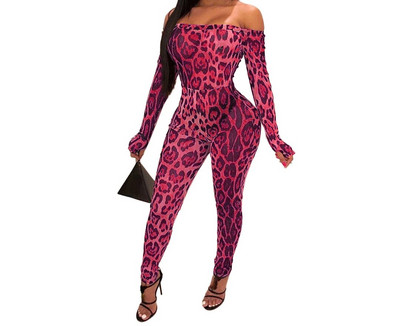 Kombinezonai naktiniame klube Nešiojami šliaužtinukai Seksualūs leopardo kombinezonai Moteriški Bodysuit Madingi šliaužtinukai