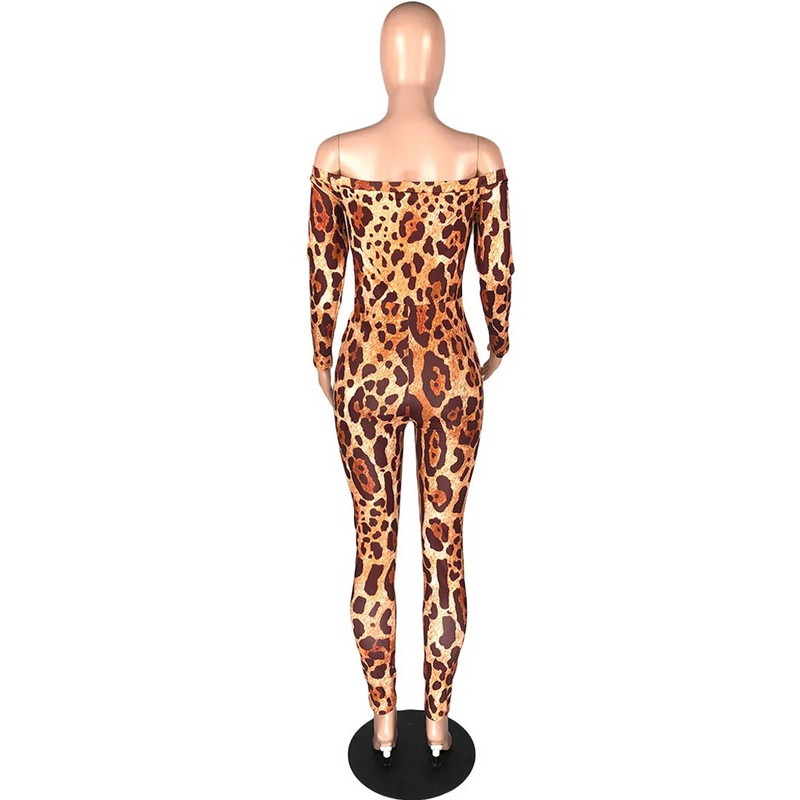 Kombinezonai naktiniame klube Nešiojami šliaužtinukai Seksualūs leopardo kombinezonai Moteriški Bodysuit Madingi šliaužtinukai