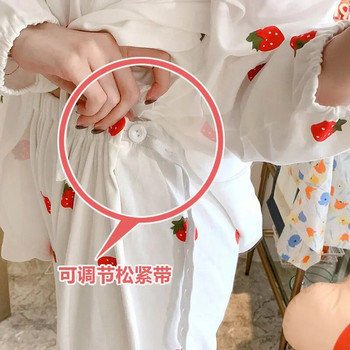 Κοστούμι εγκυμοσύνης με λουλουδάτο μοτίβο για έγκυες γυναίκες που θηλάζουν Casual πυτζάμες νυχτικό εγκυμοσύνης Πυζά ενδύματα θηλασμού