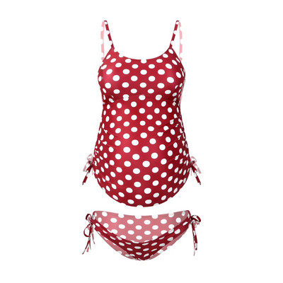 Seksi jednodijelni kupaći kostim za trudnice Tankini Ljetni kupaći kostimi za trudnice plus veličine na točkice Odjeća za plažu Kupaći kostim za trudnice