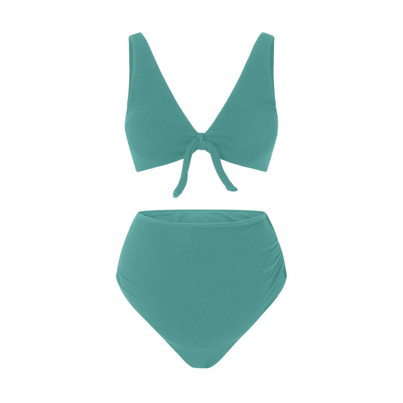 Soild bikini set u boji, ženski kupaći kostim za trudnice Soild kupaći kostim za trudnice Push up kupaći kostim s mašnom, komplet kupaćih kostima kupalʹnik