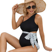 Seksi jednodijelni kupaći kostim za trudnice na jedno rame Ženski kupaći kostim Kupaći kostimi 2023 Premama Monokini Odjeća za plažu za trudnice