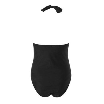 Бански костюм за бременни в цвят Soild Черни цял бански костюм с голям размер, бикини, монокини за бременни, плажно облекло