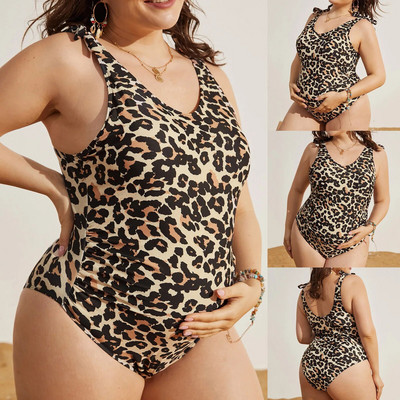 Kupaći kostimi za trudnice s leopard printom Jednodijelni kupaći kostim za trudnice Bikini bodi za trudnice Seksi kupaći kostimi za plažu Monokini