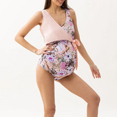 Vientisas maudymosi kostiumėlis nėščioms moterims 2023 m. paplūdimio apranga su gėlių raštu Tankini maudymosi kostiumėliai Vasariniai maudymosi kostiumėliai maudymosi kostiumėlis nėščiosioms monokini