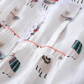 Fdfklak 2 бр./комплект спално облекло за кърмачки с дълъг ръкав нов комплект пижами за бременни облекло за бременни спално облекло пижама за кърмене