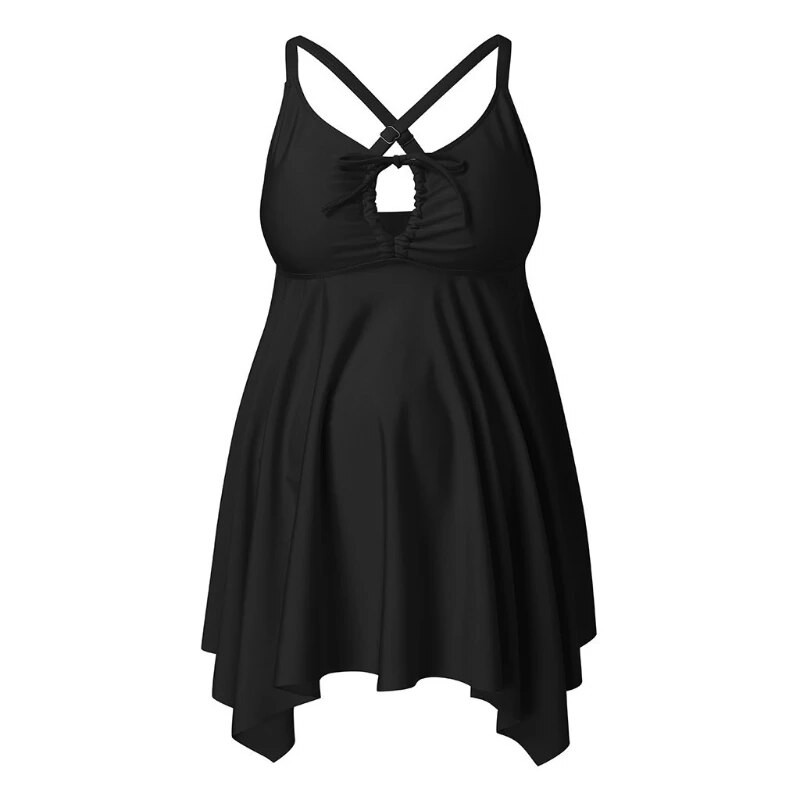 Dvodijelni kupaći kostim za trudnice, dvodijelni komplet jednobojnih naramenica za trudnice, suknja za kupaći kostim za trudnice Odjeća za plažu