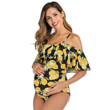Γυναικεία μαγιό εγκυμοσύνης Ολόσωμο μαγιό βολάν Lemon Beach Καλοκαιρινό μαγιό Tankini Holidays Ρούχα για έγκυες γυναίκες