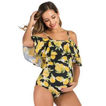 Γυναικεία μαγιό εγκυμοσύνης Ολόσωμο μαγιό βολάν Lemon Beach Καλοκαιρινό μαγιό Tankini Holidays Ρούχα για έγκυες γυναίκες