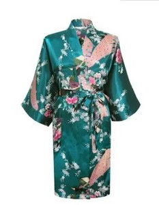 Mados satino chalatas Moteriškas chalatas Seksualus peignoir moteriškas šilko kimono nuotakos chalatas miegoti Night Grow Moterims