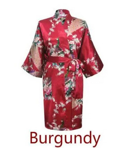 Mados satino chalatas Moteriškas chalatas Seksualus peignoir moteriškas šilko kimono nuotakos chalatas miegoti Night Grow Moterims