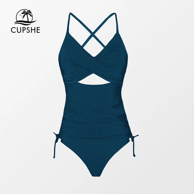 CUPSHE Majčin kupaći kostim srednjeg struka za trudnice, seksi izrezani bikini kompleti, dvodijelni kupaći kostim 2024.