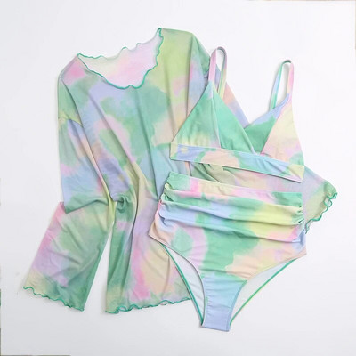 2024. Novi seksi preveliki trodijelni bikini za trudnice bez leđa i rukava za trudnice, ljetni kupaći kostim za plažu s printom