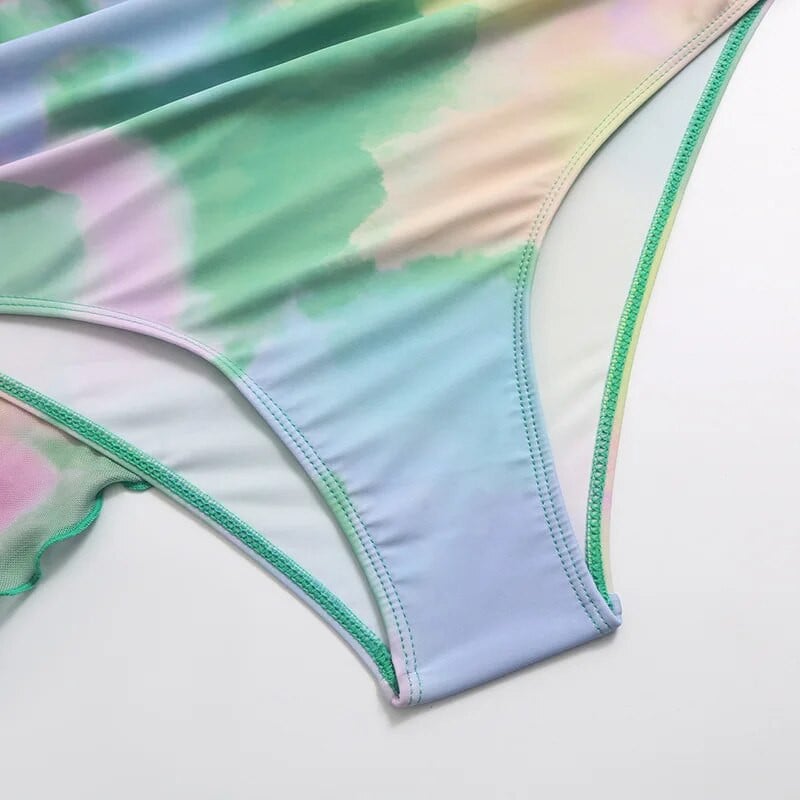 2024. Novi seksi preveliki trodijelni bikini za trudnice bez leđa i rukava za trudnice, ljetni kupaći kostim za plažu s printom