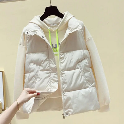 Εκπτώσεις αμάνικα γιλέκα Demi-season Γυναικεία μπουφάν Χειμώνας 2023 Πολύ ζεστό νέο παλτό με τάση για φτερά Παπιά Hit Down γιλέκο για γυναίκες