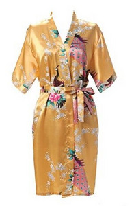 Selyem szatén esküvői menyasszonyi koszorúslány köntös virágos fürdőköpeny rövid kimonó köntös éjszakai köntös fürdőköntös divatos pongyola nőknek