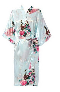 Selyem szatén esküvői menyasszonyi koszorúslány köntös virágos fürdőköpeny rövid kimonó köntös éjszakai köntös fürdőköntös divatos pongyola nőknek