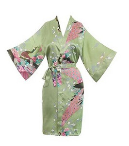 Selyem szatén esküvői menyasszonyi koszorúslány köntös virágos fürdőköpeny rövid kimonó köntös éjszakai köntös fürdőköntös divatos pongyola nőknek