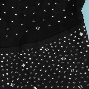 Секси парти гащеризони Дамски 2023 Есенни плътни мрежести диамантени модни панталони с дълъг ръкав Гащеризон Клубно облекло Дамски гащеризони Streetwear