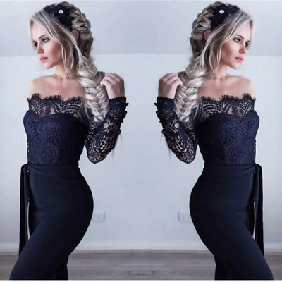 Super mados pavasario vasaros kombinezonai Moteriški Aukštos kokybės nėriniai, siuvinėjimai Seksualūs vakarėlio kombinezonai Moteriški kombinezonai