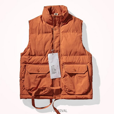 Japoniška retro striukė medvilninė liemenė vyrai dėvi medvilninę striukę rudeniui ir žiemai naują pūstą medvilninę liemenę