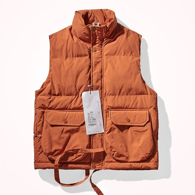 Japoniška retro striukė medvilninė liemenė vyrai dėvi medvilninę striukę rudeniui ir žiemai naują pūstą medvilninę liemenę