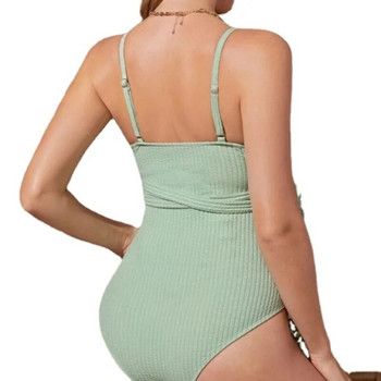 2023 г. Нов цял бански костюм за бременни жени с халтер, секси събиране, едноцветен, цял