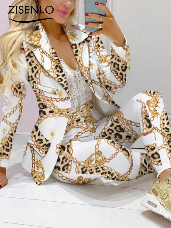 Noua Costumul Moda pentru Timp Liber Costum Femei Blazere Costume pentru Femei Seturi Blazer Costum Set Blazer Femei 2 Piese Seturi Elegante Femei