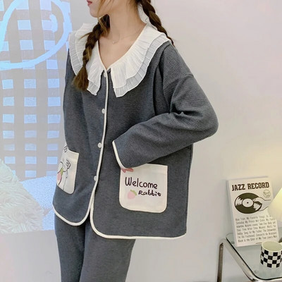 Pavasario modaliniai miegui skirti drabužiai nėščiosioms žindymo laikotarpiui pižamos rinkiniai slaugos paltai, ilgos kelnės Twinset ligoninės suknelė darbui ir gimdymui