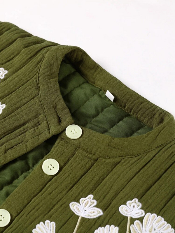 Siuvinėti trumpi apkarpyti viršutiniai moteriški viršutiniai drabužiai, madingi rankoviai, vientisa liemenė 2023 m. vasaros atostogų gatvės aprangos liemenė