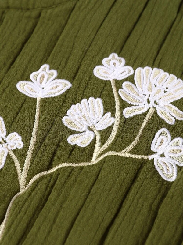 Siuvinėti trumpi apkarpyti viršutiniai moteriški viršutiniai drabužiai, madingi rankoviai, vientisa liemenė 2023 m. vasaros atostogų gatvės aprangos liemenė