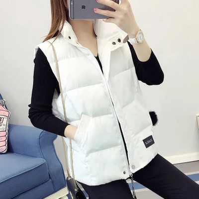 Proljeće jesen Korejski modni podebljani prsluk Ženska patchwork ženska jakna bez rukava Mujer Tanks Ulična odjeća Kaputi Novo 2023.