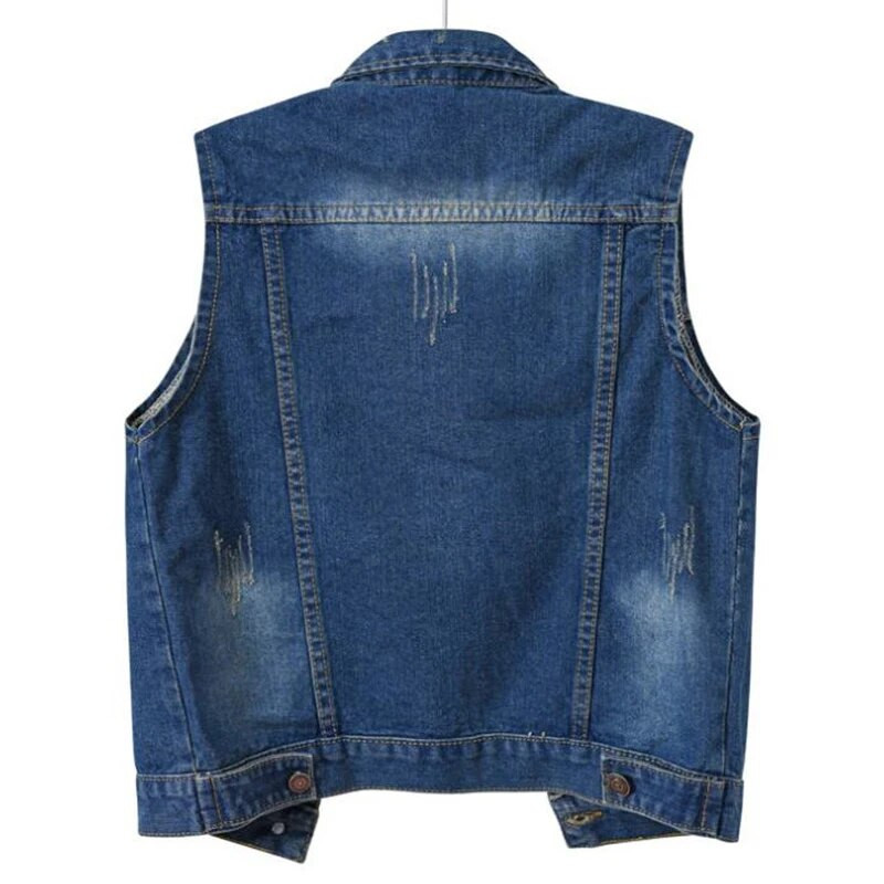 Chalecos Para Mujer džinsinės liemenės korėjietiškos mados džinsinės striukės be rankovių, moteriškos liemenės 5XL Gilet Jaqueta Feminina Jaquetas