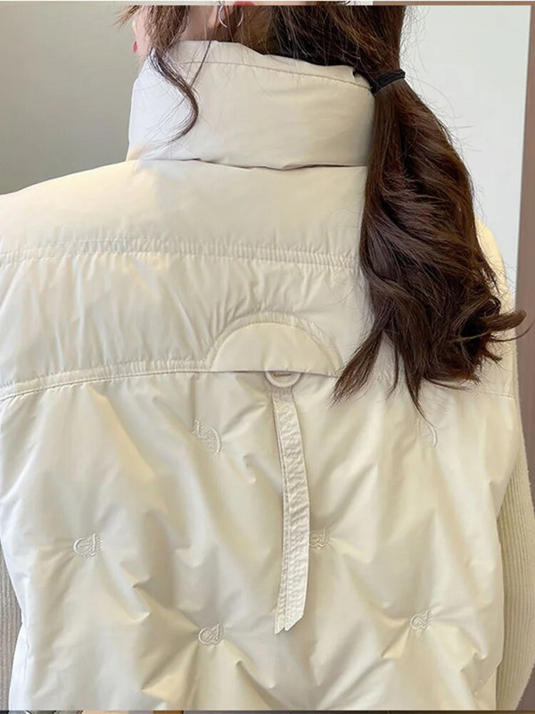 Moteriškos palaidos medvilninės liemenės rudens žiemos moteriškos užtrauktuku didelės kišeninės liemenės Moteriškos tvirtos rankovių liemenės