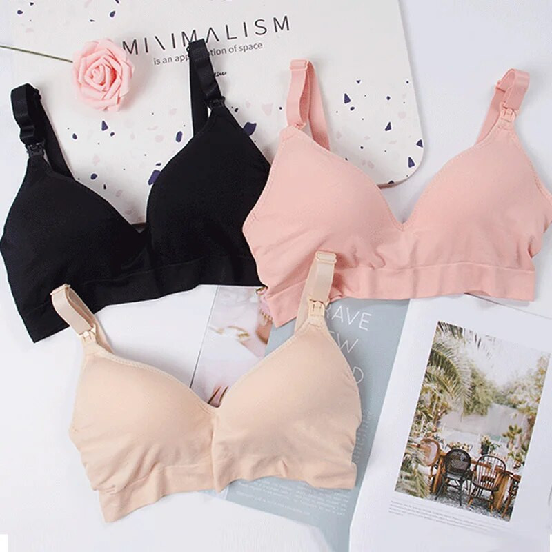 Nėščioms skirtos liemenėlės Belaidės žindymo liemenėlės nėščiosioms Drabužiai, apsaugantys nuo nuslinkimo Krūtimi maitinančių moterų Kvėpuojanti liemenėlė