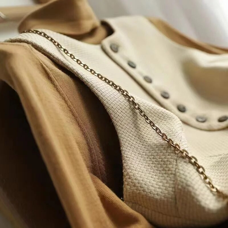 Moterų Europos pavasario rudens paprastų kelionių į darbą ir atgal paltas, 2023 m. moteriškas mados viengubas vienspalvis liemenės paltas