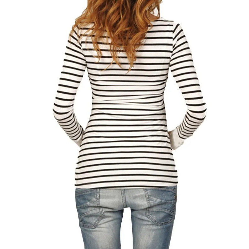 Odjeća za trudnice Ropa De Mujer za trudnice, majke, trudnice, dojilje, bebe za trudnice, majice s dugim rukavima, bluze s prugama