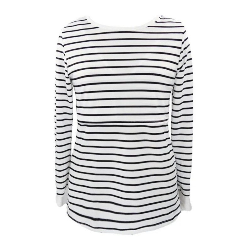 Odjeća za trudnice Ropa De Mujer za trudnice, majke, trudnice, dojilje, bebe za trudnice, majice s dugim rukavima, bluze s prugama
