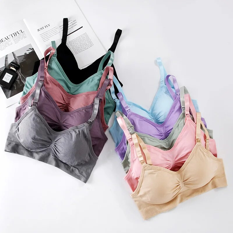 Maitinimo liemenėlė Belaidė žindymo apatinis trikotažas nėščiosioms Moterys apsaugo nuo suglebimo nėštumo metu Drabužiai Kvėpuojanti medžiaga Maitinimo liemenėlės