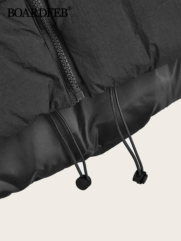 Moteriška žieminė liemenė Lengva be rankovių, šilti viršutiniai drabužiai, paminkštinta liemenė, paminkštinta, užsegama užtrauktuku, nauja stovi apykakle, vienspalvė striukė