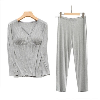 Érzelem anyukák kismama ruhák kismama pizsama szett hálóing, szoptatás, terhességi hálóruha terhes nőknek