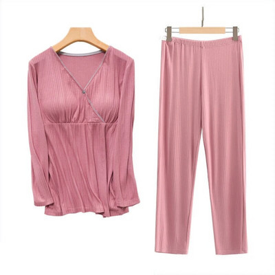 Érzelem anyukák kismama ruhák kismama pizsama szett hálóing, szoptatás, terhességi hálóruha terhes nőknek