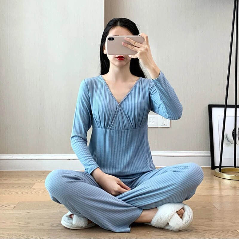 Érzelem anyukák kismama ruhák kismama pizsama szett hálóing, szoptatás, terhességi hálóruha terhes nőknek