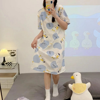 Ρούχα εγκυμοσύνης για στήθος μακρυμάνικη εγκυμοσύνης χειμερινές πιτζάμες νοσηλευτικής γυναικεία φόρεμα